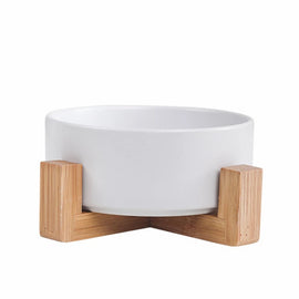 whitewith-wooden-stand