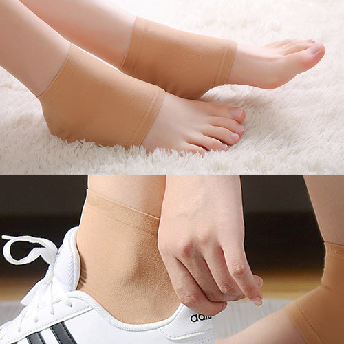 Nado Care Large Moisturizing Socks Lotion Gel for Dry Cracked Heels - Spa Gel Socks Moisturizer Heel Balm Foot Treatment Care Heel Softener Cotton - (Black)