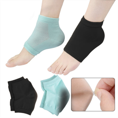 Vented Moisturizing Socks Lotion Gel for Dry Cracked Heels, Spa Gel Socks  Humectant Moisturizer Heel Balm Foot Treatment Care Heel Softener